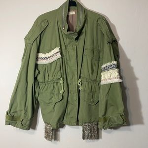 Embrace Lin Embellished Utility Jacket - Women’s Large